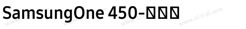 SamsungOne 450字体转换